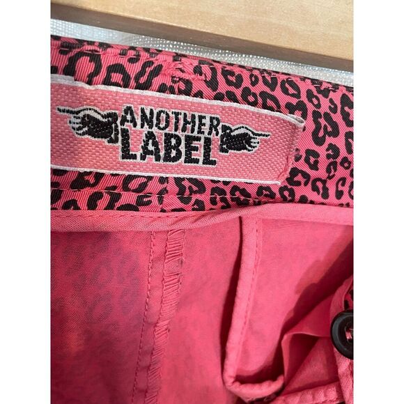 Another Label Italian Pink Leopard Skinny Jeans, size small. Pin-up Chic. EUC - Picture 2 of 6